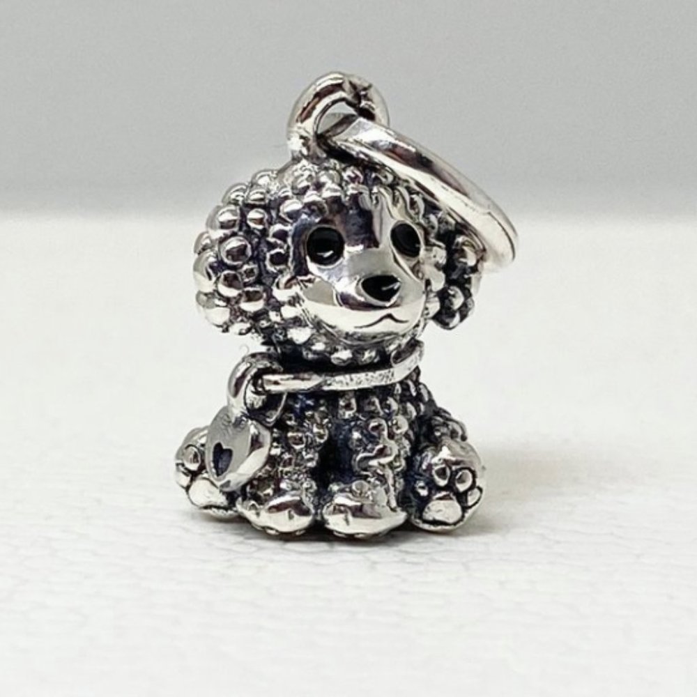 Pandora Sterling Silver Poodle Puppy Dog Charm